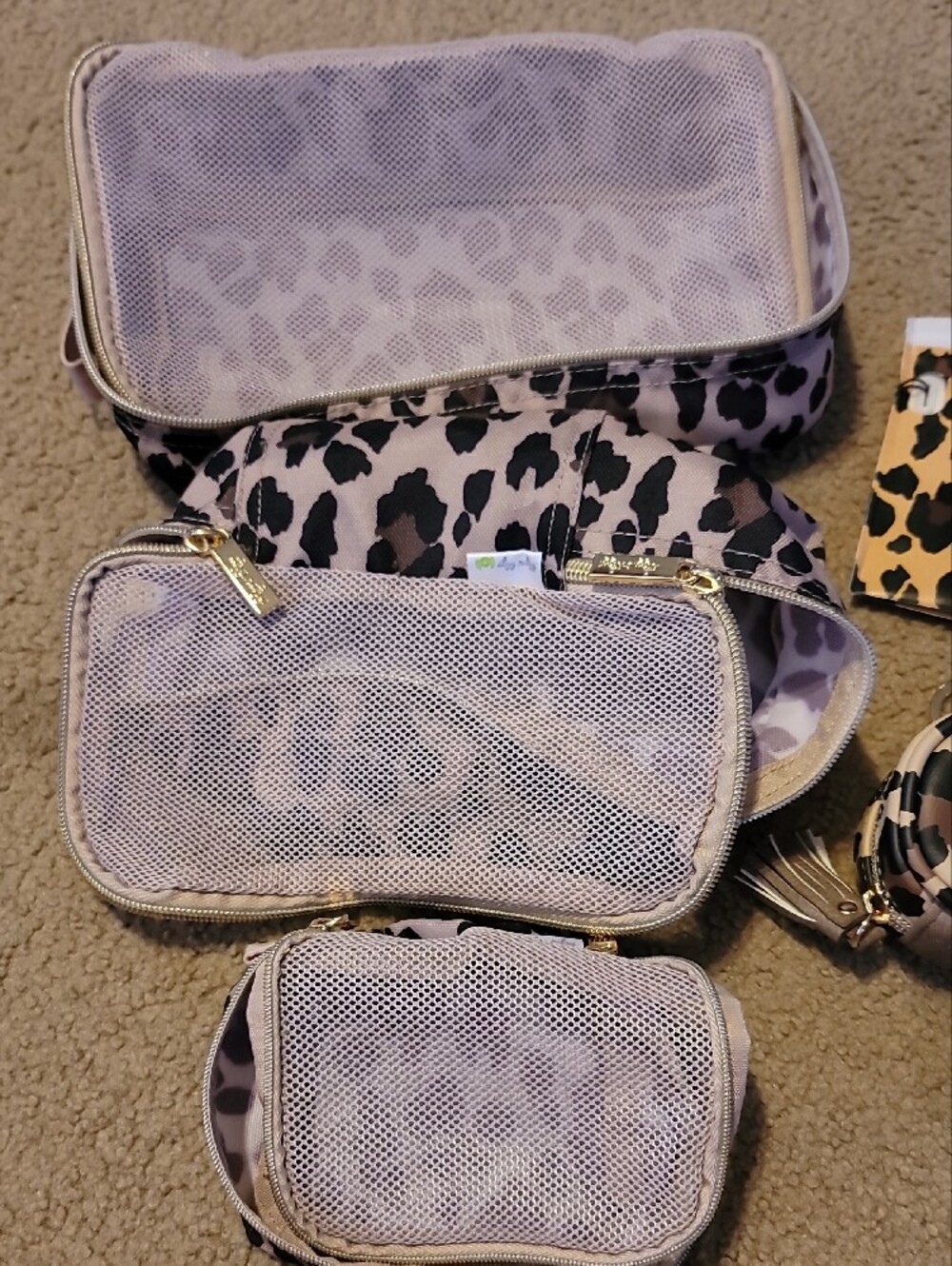Itzy Ritzy Leopard Print Travel Accessory Set - Picture 2 of 5